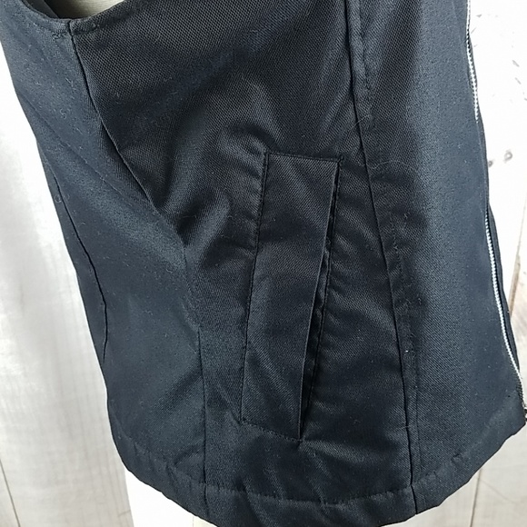 Nike Black Full Zip Vest Faux Fur Collar - Picture 3 of 7